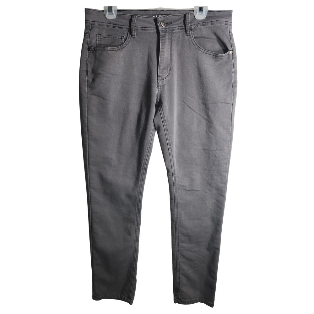 ALDAY Jeans Mens‎ 32W 30L Gray Slim Fit Cotton Blend Stretch Pants